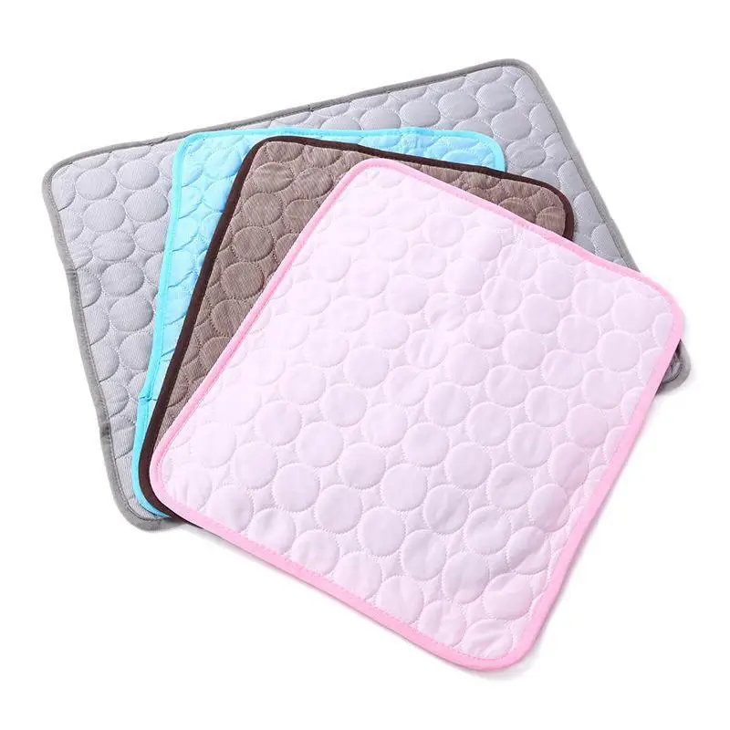Cool summer cooling Ice silk MATS Ice pad gel cooling non-slip pet dog cat bed blanket mat the cushion pet supplies