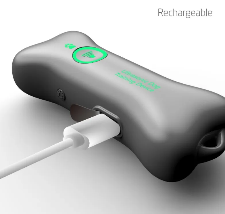 Small Portable USB Charge Ultrasonic Pet Trainer Repeller Dog Anti Barking Device Dog Repellent