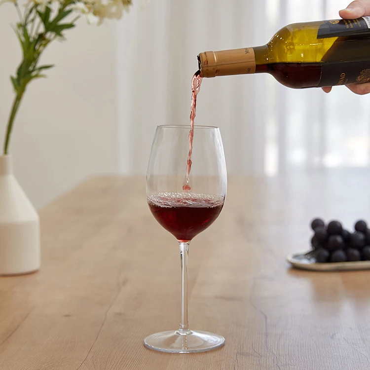 MICHLEY 530ML Tritan Plastic Modern Italian Style White Wine Glassware Bordeaux Wine Glasses Goblet