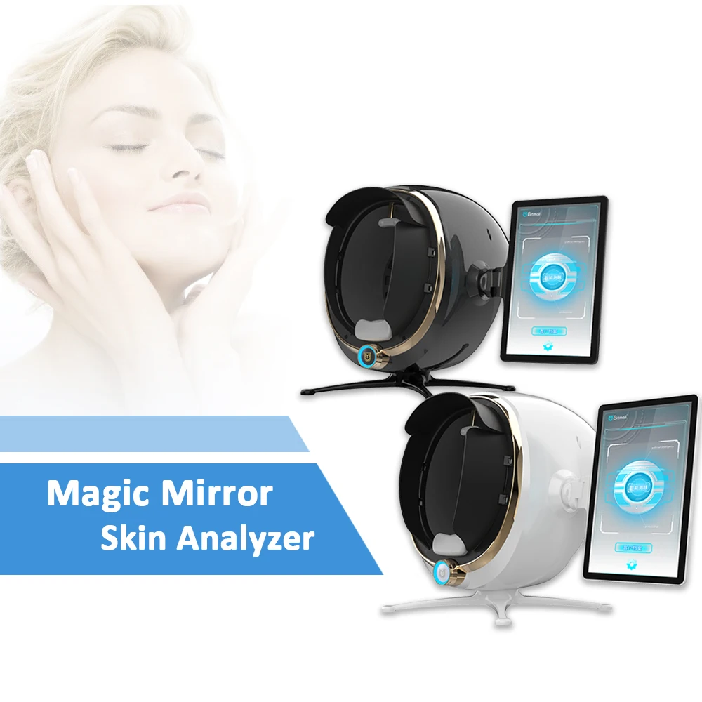 Acne analysis machine 8 in 1 function Max magic mirror lcd system 3d mirror skin analyzer