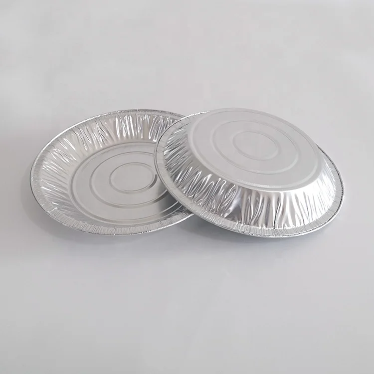 Aluminium foil round pie plate disposable food container dish baking tray