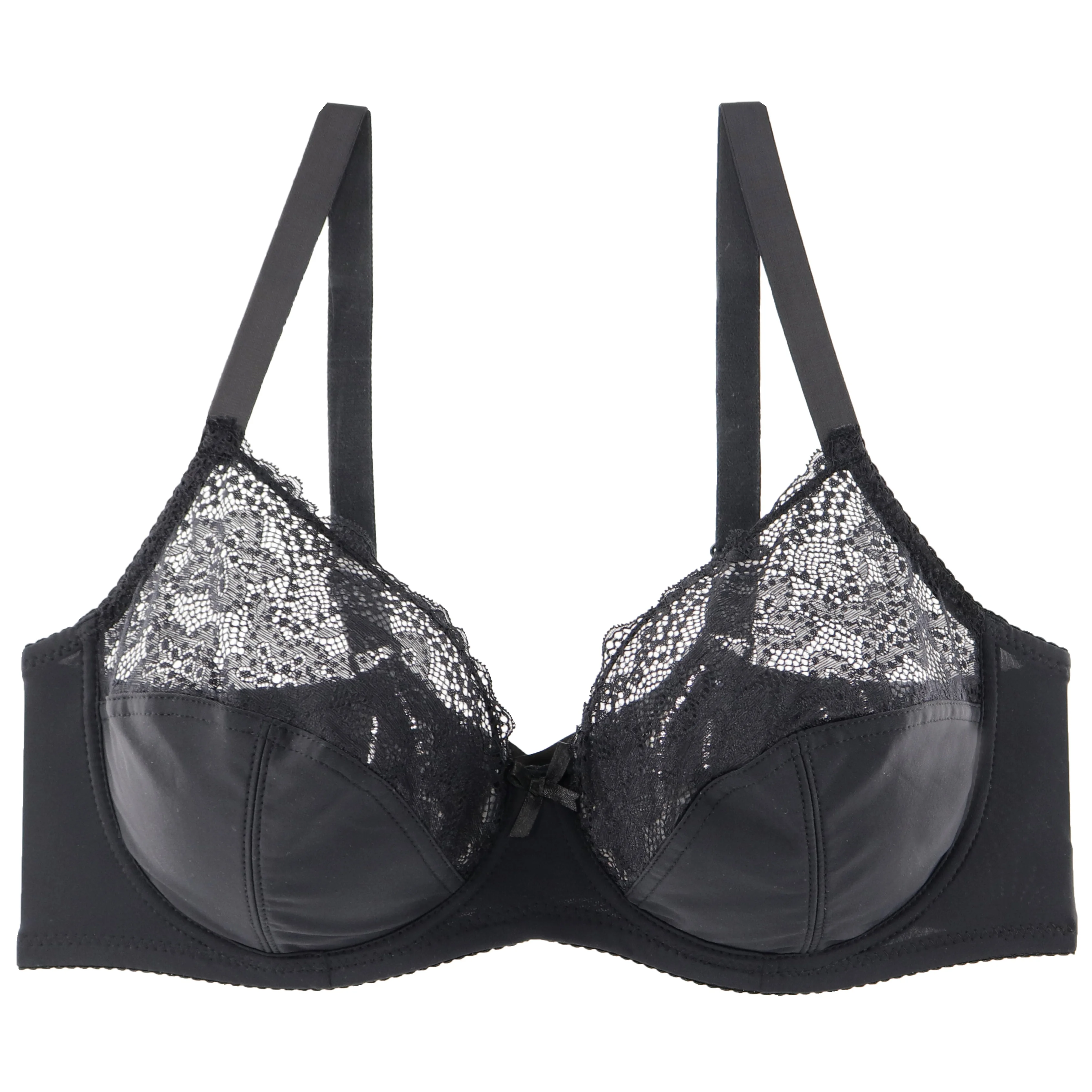 Intiflower BL88717 Ultrathin Women Underwear Soft Plus Size Bra Sheer Full Coverage Big Cup Lace Sexy Lingerie Bras