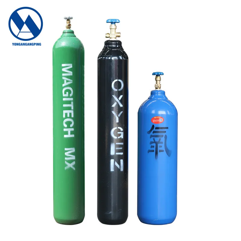 China Factory Supply 10L 15L 20L 40L 50L Hospital Use Oxygen Cylinders With Low Price