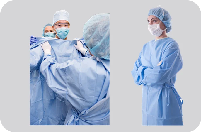 Nonwoven Fabric Surgical Disposable Gown Hospital Bed Sheets Incise Drape Sterile PU/PE Self Adhesive Surgical Film