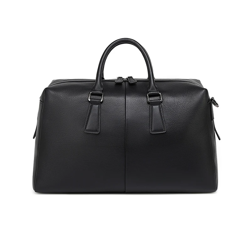 Guangzhou bsci manufacturer customized top grade men genuine leather duffel bag
