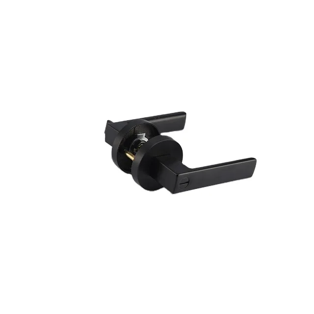 Simple Modern Design Mat Zinc Alloy Round Plate Door Lever Hardware Locks and Handle