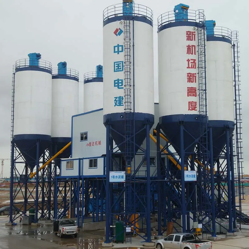 High performance concrete Batching Plants fixed ready mixed cement mixer aggregate concrete mixing plant