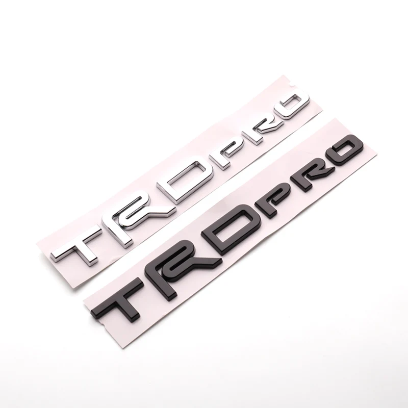 Unique Custom Adhesive Chrome Metal Auto Rear Trunk Letter Badge Car Emblem