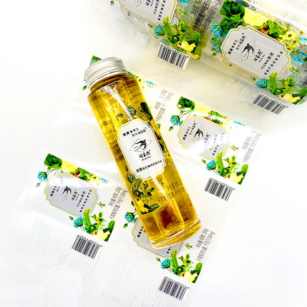 Custom Self Adhesive Honey Jars Bottle Lids Seal Tags Food Chocolate Packaging Laminated Paper Printing Label Sticker