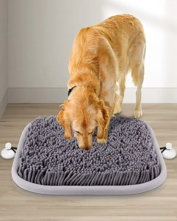 Dog Sniffing Interactive Feeding Game Boredom Puzzle Toys Encourages Natural Foraging Skills  Snuffle Mat for Dogs