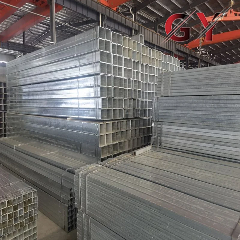 High Quality Galvanized Square Tube Pre Gi Galvanized Steel Pipe Price 1.5mm Galvanized Iron Tube for Construction