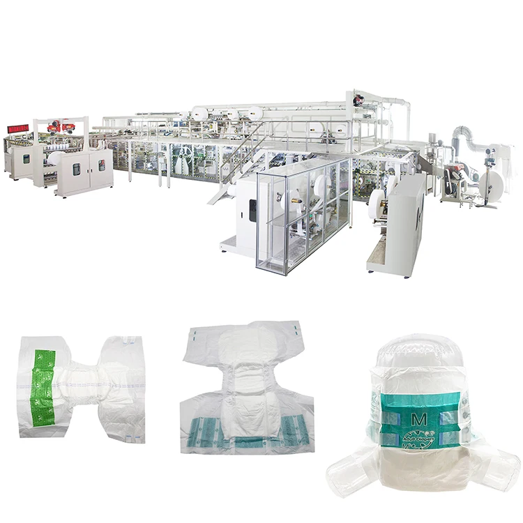 Baby Diapers Production Equipment Automatic Adult Baby Diaper  Making  Machine