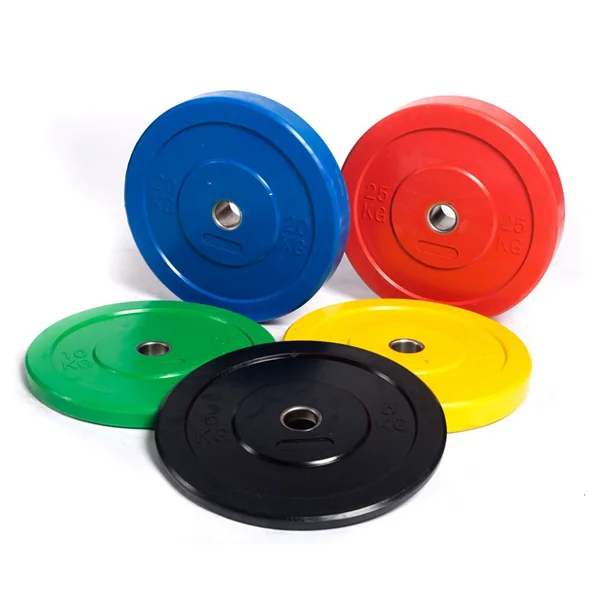 
Wholesale High Quality Black Full Rubber Bumper Weight Bumper Plate set 