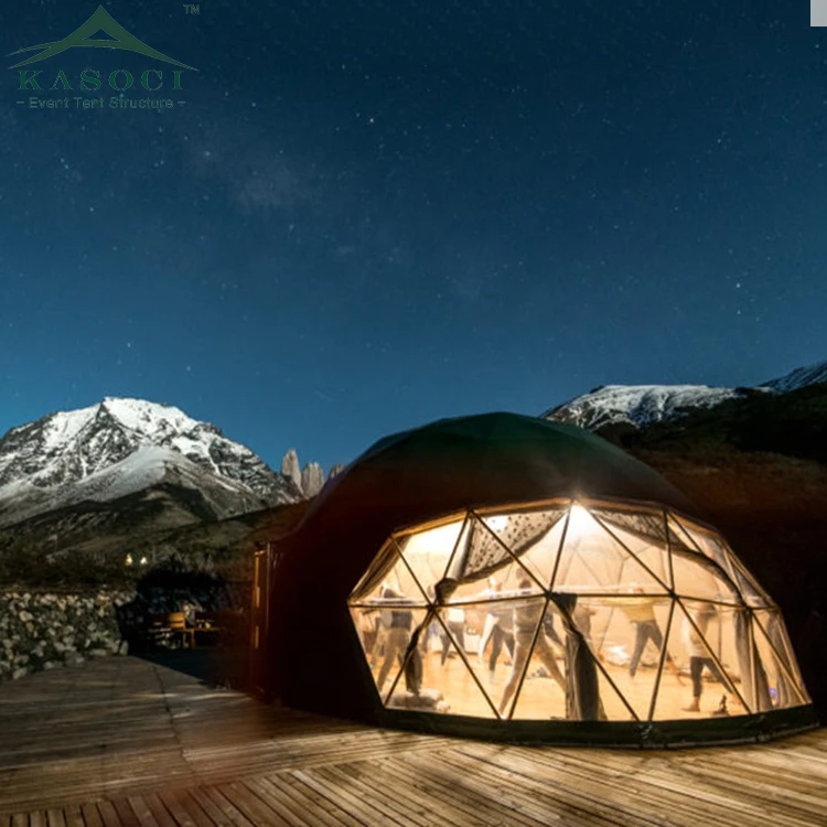 Customized Glamping House Tents GEO Geodome PVC Party Camping Geodesic Dome Tent