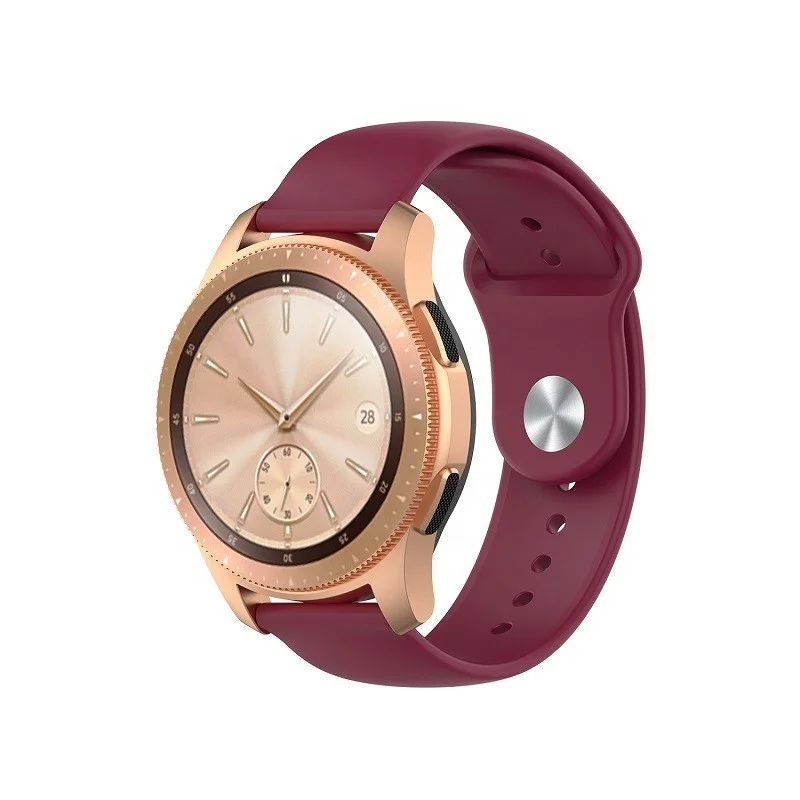 Custom High Quality Eco-friendly Sports Soft Silicone Watch Strap for Samsung Galaxy Watch Active 2 18MM 20MM 22MM Watch Brand