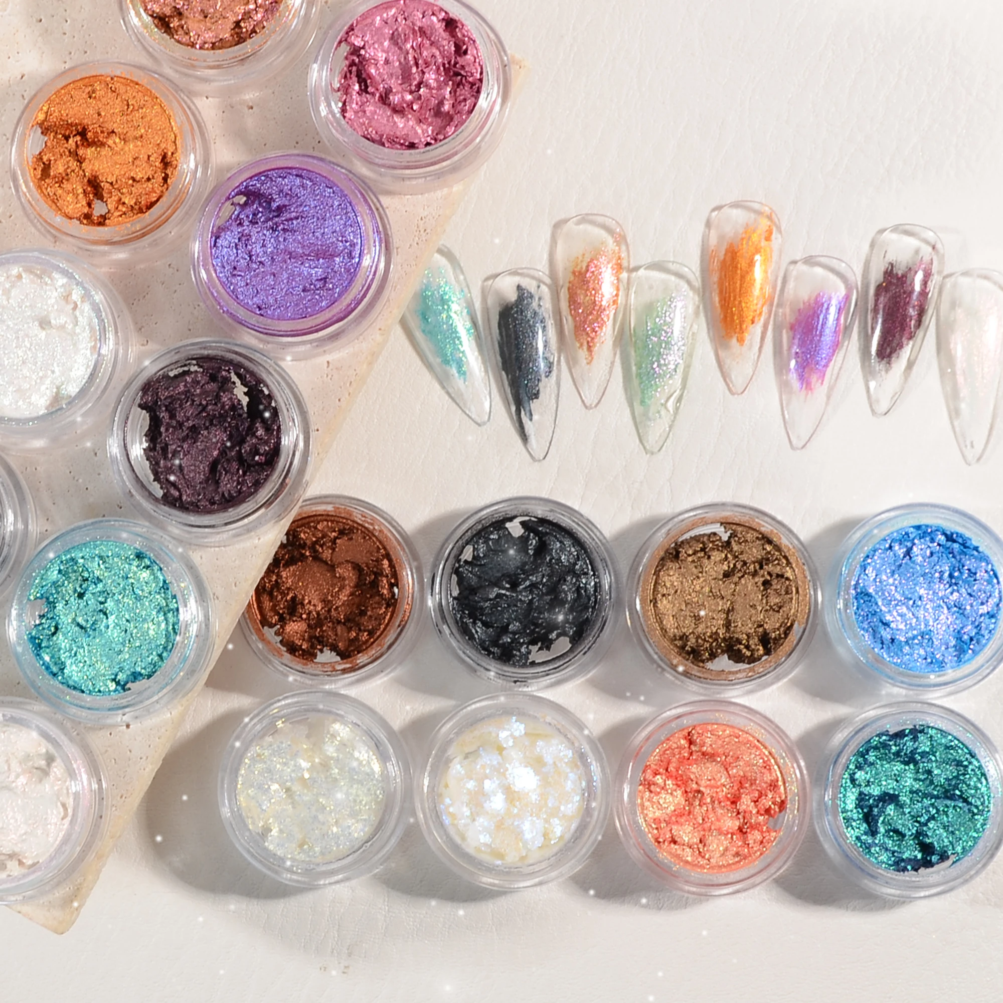 36 colors Chrome Solid Moon Powder DIY Nail acrylic Powder For nail Art Decoration