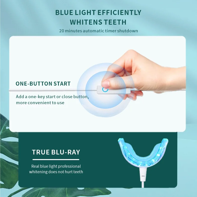 Factory Sell Private Logo LED Light Carbamide Peroxide Non Peroxide Gel Teeth Whitening Home Kits