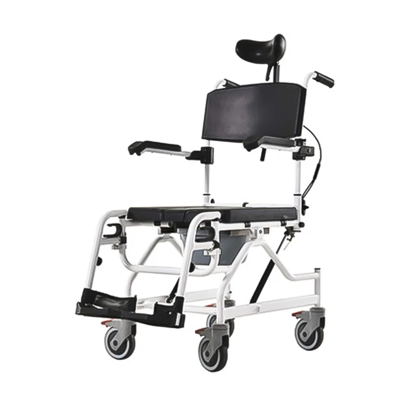 Adjustable Leg Height Shower Chair Easy To Use And Clean Shower Chair Deluxe Reclince Commode Shower Chair