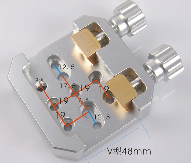 Large Universal for Vixen Mounting Platform Dual Clamp with 2 Brass Screws