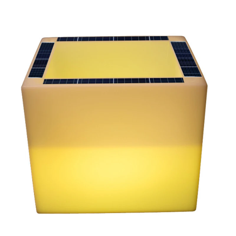 Led Flower Planter Round Shape Illuminated Led Tall Big Led Glow Flower Pot Solar Garden Lights Outdoor Floor Lamp