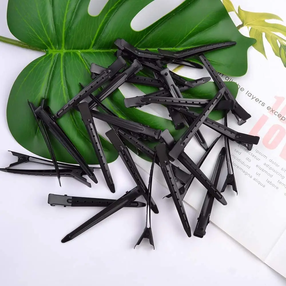 Wholesale 3.5Inches Metal Alligator Hair Clips Professional Salon Hairdressing Clips Section Hair Clips with Holes