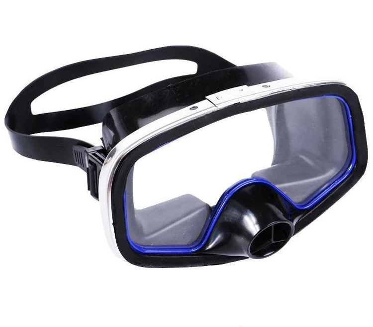 Classic Design fishing Mask Oval shape One window rubber purger mask with value Freediving spearfishing mask