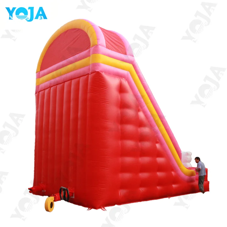 Commercial Fun City Inflatable Dry Slide Pink and white cat theme Inflatable Double Lanes Slides for Kids