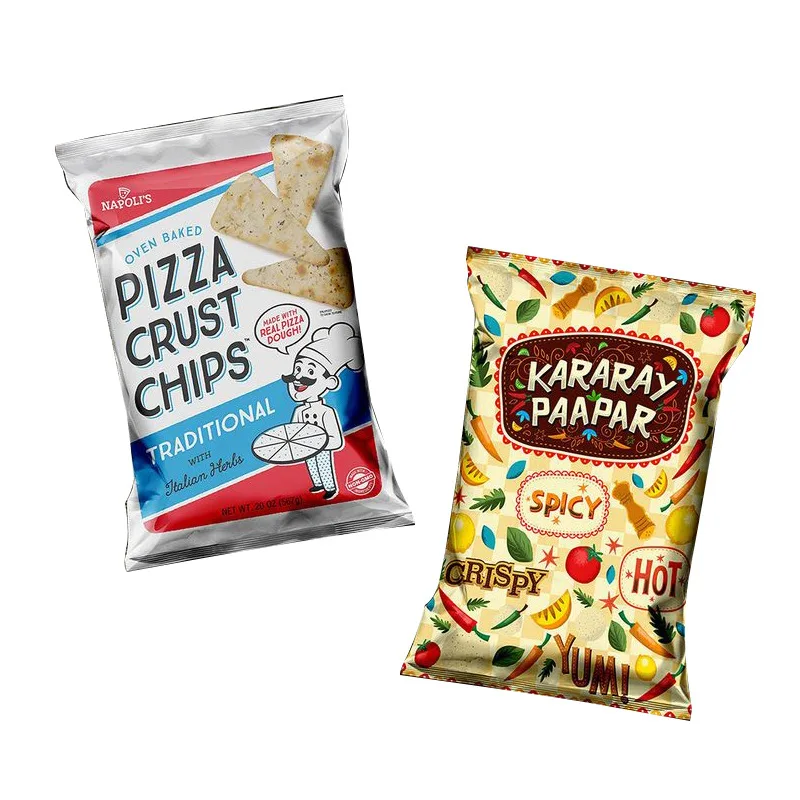 Wholesale Custom Print Up Pouches Food Packaging Bags Plastic For Potato Chips Snacks