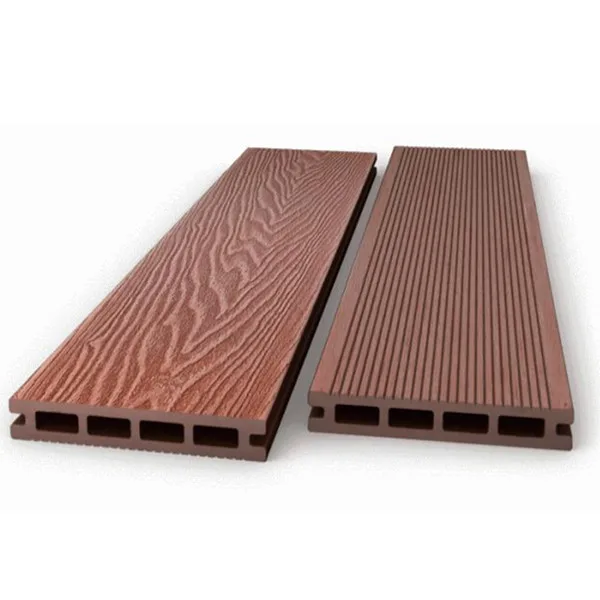 Huasu Exterior 3D Embossing Hollow Type Composite Decking