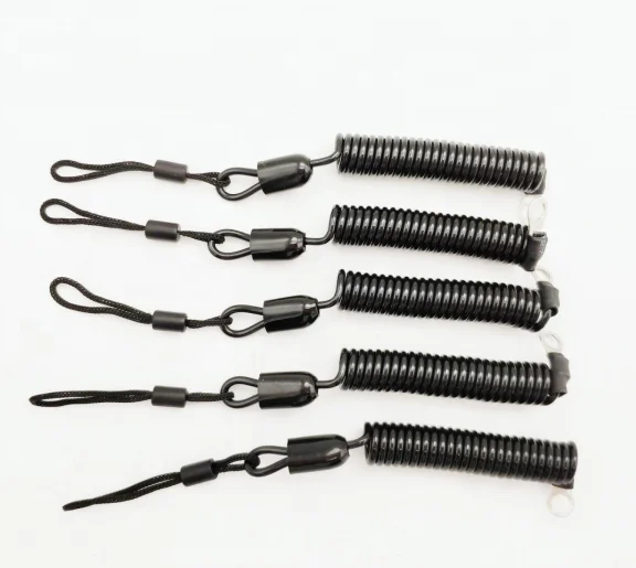 2 мм, черные шнурки из искусственной кожи с наконечником, спиральные выдвижные кабели, используемые для сумки