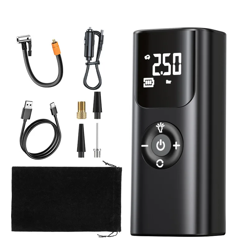 3600mAh Wireless Wired Portable Car Air Compressor 12V 150PSI Electric Tire Inflator Pump for Car Motorcycle Balls