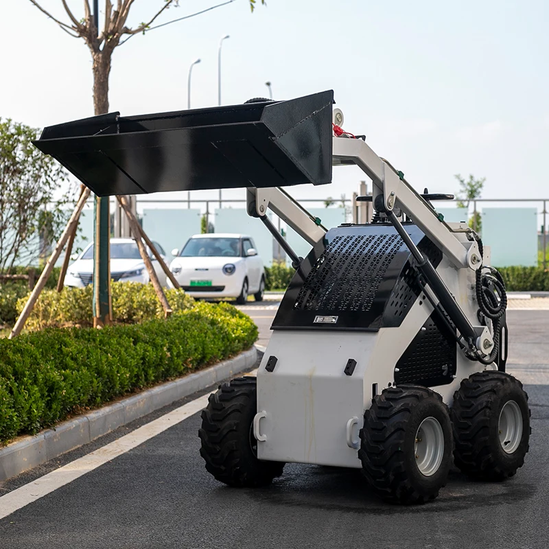 Wholesale Of New Materials Kubota Skid Steer Loader With Track Mini Skid Steer Loader Diesel Slip Loader Grass Material Fork