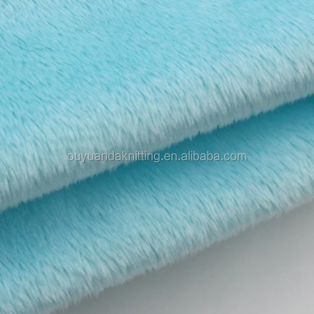 Factory 100% Polyester Super Soft Plush Toy Fabric Brushed Velboa/Velour Minky Fabric for Baby Blanket