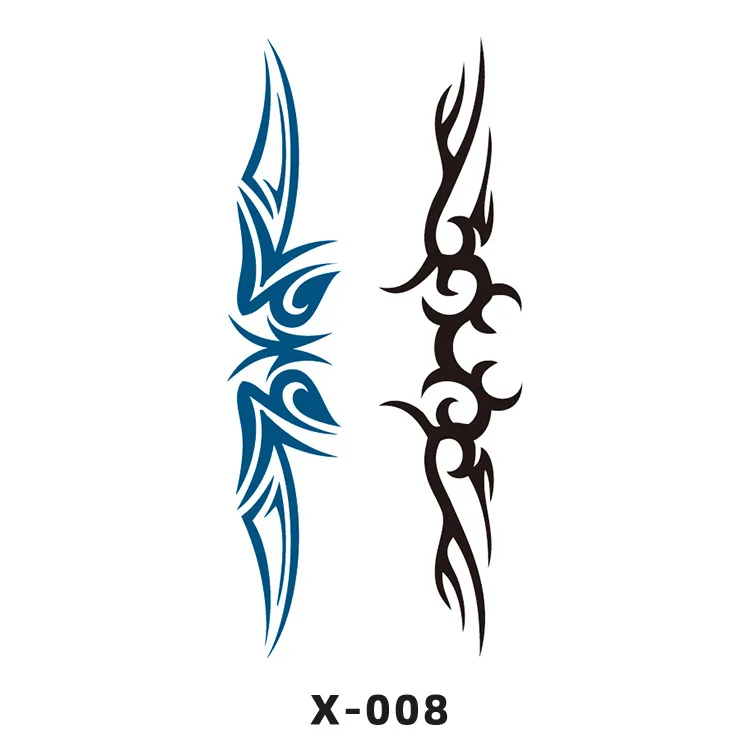 Hot Selling Self-adhesive Hand Painted Non-toxic Water Transfer Tattoo Temporary Stickers for Girls Boys