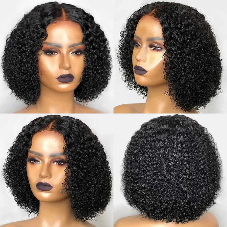 Human Hair Lace Front Wig Factory Price Wholesale Cuticle Aligned Unprocessed 13x4 4x4 Brazilian Hair Afro Kinky Curly Wig
