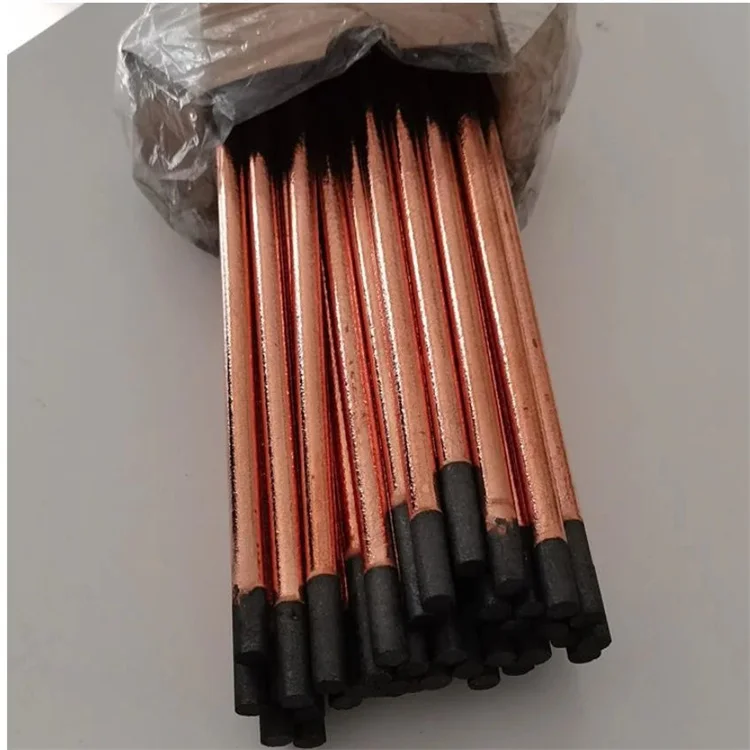 Arc Air Gouging Rods Electrode Gouding Rod for Sale Copper Coated Carbon China Excellent Welding Golden Yellow CN;SHN