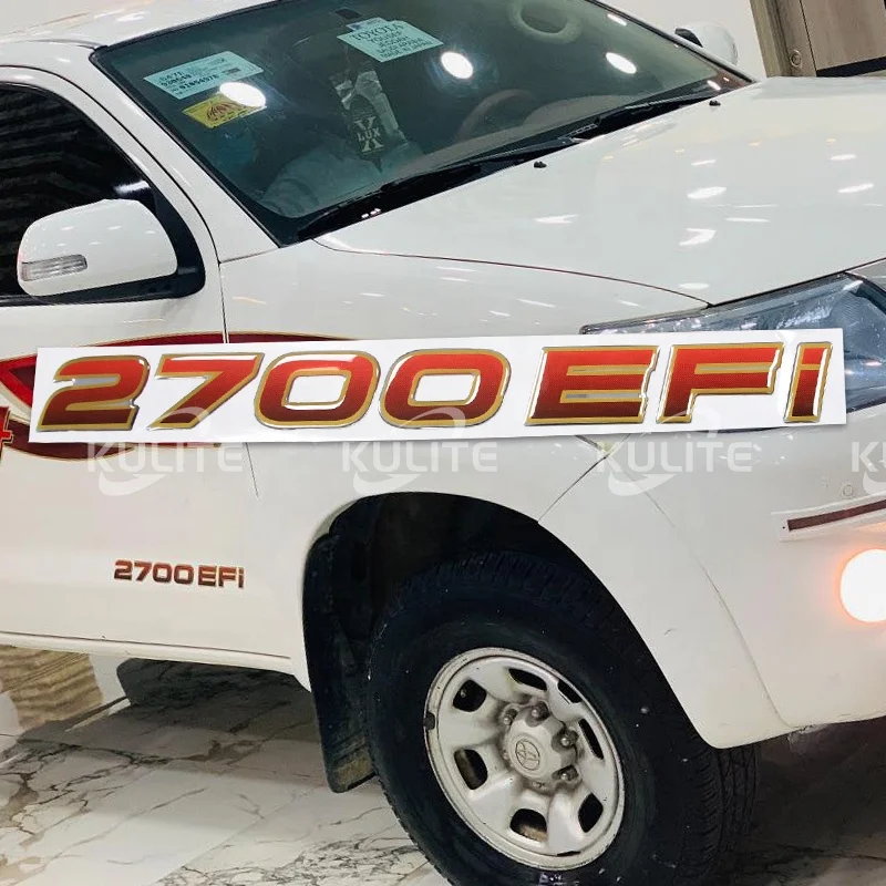 Наклейка, совместимая с Hilux 2007/2010 2700 EFI, наклейка на кузов автомобиля