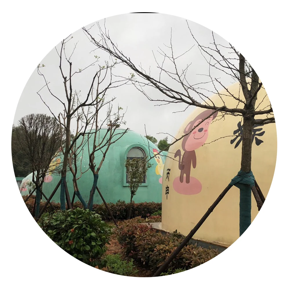 Cheap EPS Material Module house Structure Dome Prefab warmest home integrated graphene House round