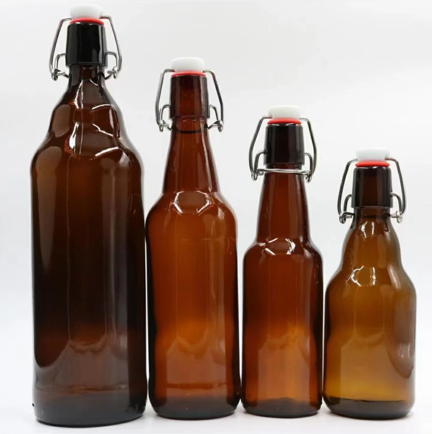 AG Flint Glass Beer Bottles Crown Brown with 375ml 500ml 750ml 1000ml 1200ml Sizes & 200g ~ 1000g Weights