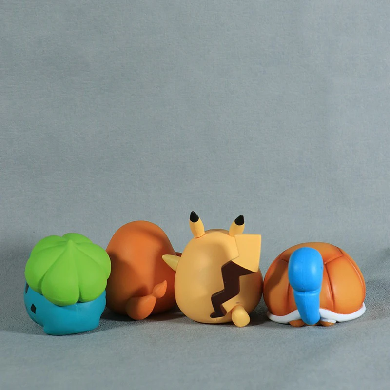 Новое поступление Pokomoned Pikachus Q версия милые игрушки настольные украшения 4 стильные ПВХ мини аниме фигурки