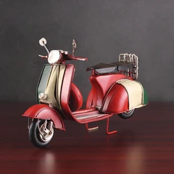 High Quality Iron Crafts Retro Motorcycle Model Handmade Metal Decor Vintage Scooter Model For Pub Home Office Table Decor