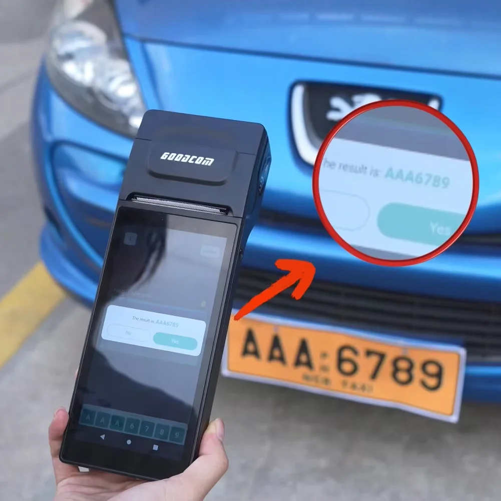 GOODCOM сенсорный экран терминал Pos Qr-код ручной парковочный билет печать Android