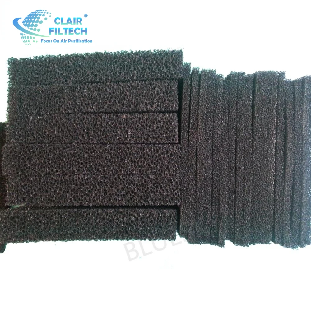 Water Purification Fiber Filter Media Air Carbon Filter For Carbon Filter Foam