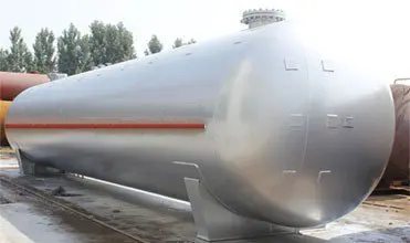 Horizontal 15 m3 propane liquefied gas bullet tank for sale