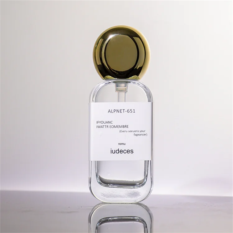 Cosmetic packaging 30ml 50ml 100ml glass luxury high transparent 30g cosmetic cream bottle skin care serum bottle