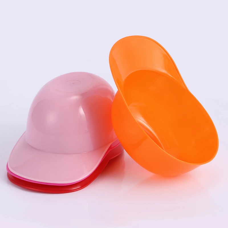 Plastic food grade container Kids Ice Cream Bowl Safe Durable Plastic Candy Color Lovely Dessert Bowl Yogurt Cup DIY Tools