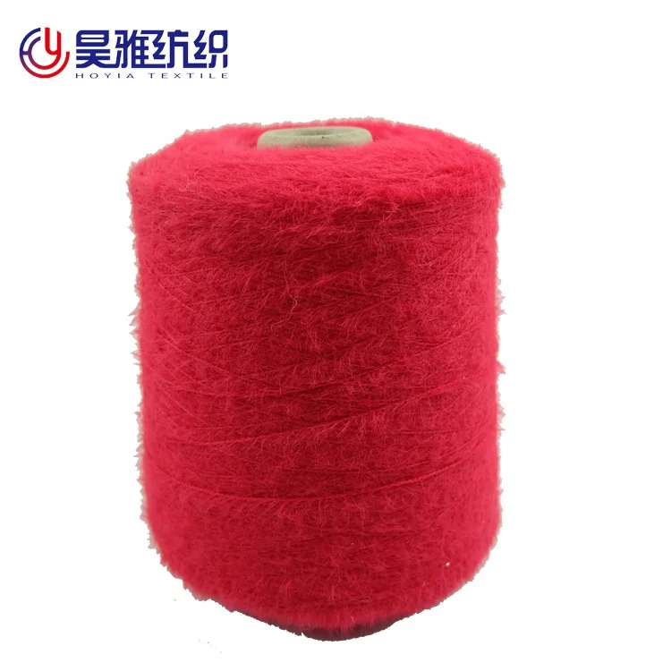 High quality super soft dyed fancy imitation mink fur nylon yarn for scarf