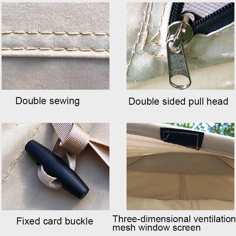 Using Thick Cotton Oxford Fabric With Good Air Permeability Large Easy To Carry And Open Family Outdoor Camping Inflatable Tent