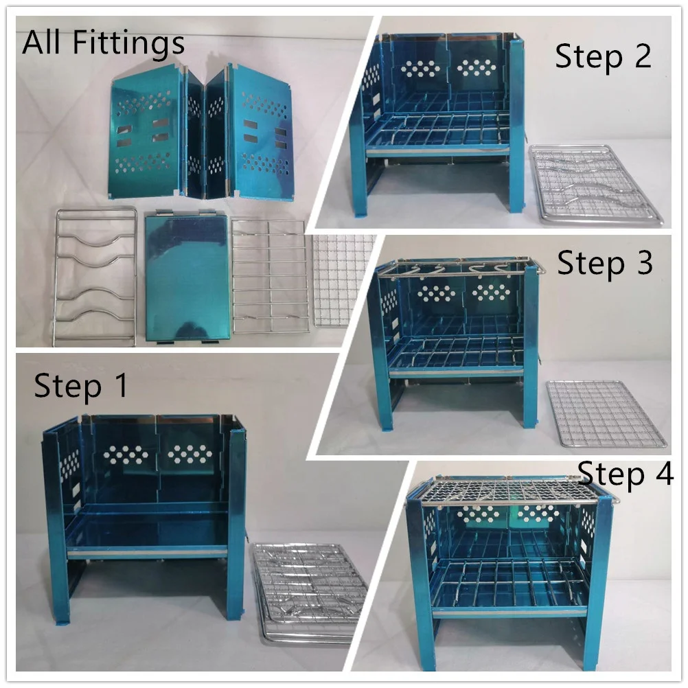 2024 Hot Sale Portable Easy-Carry Camping Bbq Grill Stainless Steel bbq stoves