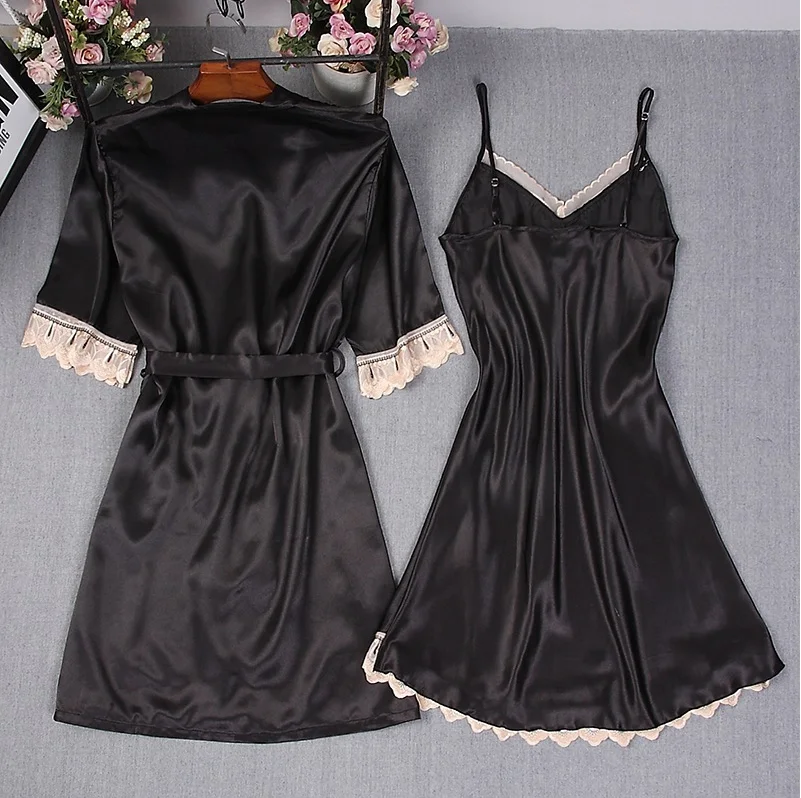 Fashion pajamas women summer Mini Kimono Robe Lady Rayon Bath Gown Yukata pajama for women